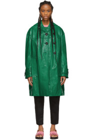 Marni - Green Croc Duster Coat