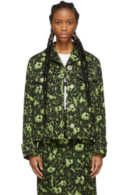 Marni - Green Camouflage Cheetah Print Jacket