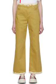 Marni - Yellow Bicolor Denim Jeans