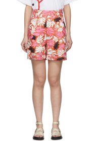 Marni - Orange Floral Shorts