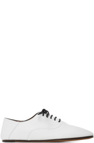 Marni - White Lace-Up Jazz Shoes