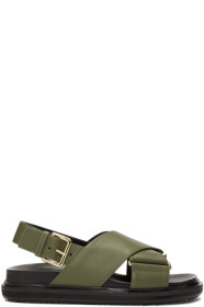 Marni - Green Fussbett Sandals