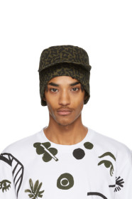 Marni - Casquette à motif camouflage verte Workwear