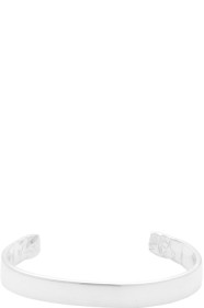 Bleue Burnham - Silver Bashed Ends Bangle Bracelet