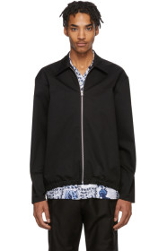 Marni - Blouson en gabardine noir Workwear