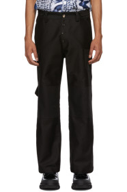 Marni - Pantalon cargo en moleskine noir
