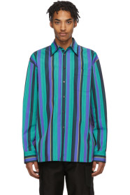 Marni - Chemise en popeline rayée multicolore
