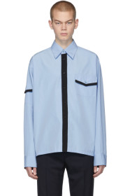 Marni - Chemise bleue Jersey Contrast