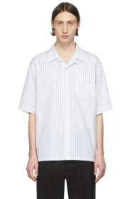 Marni - Chemise en popeline rayée blanche