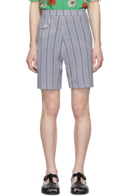 Marni - Short à carreaux mauve