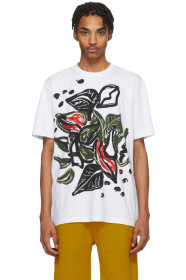 Marni - T-shirt graphique blanc et multicolore