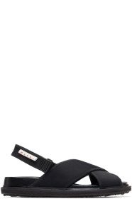 Marni - Sandales à logo noires