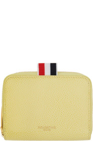 Thom Browne - Yellow Slim Short Zip-Around Wallet