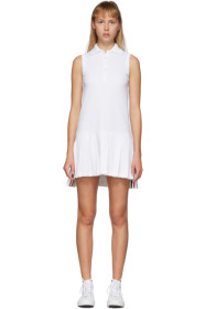 Thom Browne - White Sleeveless Tennis Dress