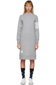 Thom Browne - Grey 4-Bar Sweater Dress