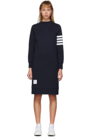 Thom Browne - Navy 4-Bar Sweater Dress