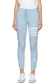 Thom Browne - Blue Classic Loopback 4-Bar Lounge Pants