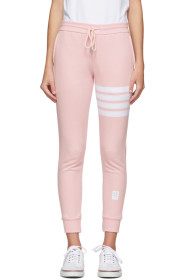 Thom Browne - Pink Classic Loopback 4-Bar Lounge Pants