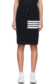 Thom Browne - Navy 4-Bar Sack Skirt