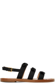 Thom Browne - Sandales noires Three Strap