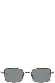 Thom Browne - Gunmetal & Gold TB-909 Sunglasses