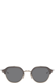 Thom Browne - ブラック & シルバー TBS812 フリップアップ サングラス