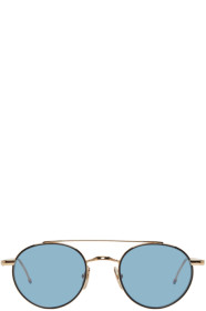 Thom Browne - Gold & Black TB-101 Sunglasses