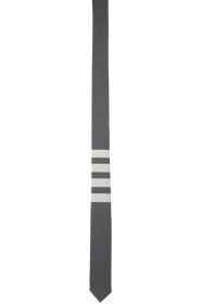 Thom Browne - グレー ウール 4BAR クラシック タイ