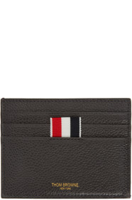Thom Browne - グレー 4BAR ブラインド エンボス ノート コンパートメント カード ホルダー