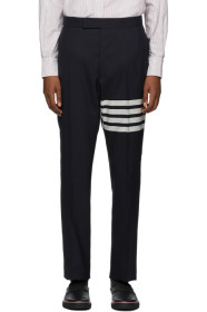 Thom Browne - Navy 4-Bar Backstrap Trousers