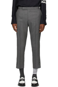 Thom Browne - Grey Super 120s Vented Trousers