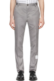 Thom Browne - Pantalon chinos gris Unconstructed