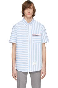 Thom Browne - Blue & White University Stripe Shirt