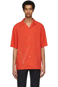Paul Smith + Christoph Niemann - Red Bouncing Coconut Print Short Sleeve Shirt