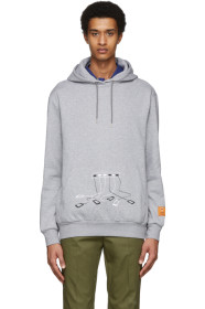 Paul Smith + Christoph Niemann - Grey Phone Charger Print Hoodie