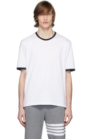 Thom Browne - T-shirt blanc Ringer