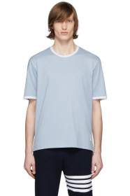 Thom Browne - T-shirt bleu Ringer