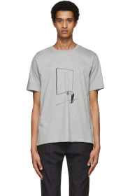 Paul Smith + Christoph Niemann - Grey Gallery Print T-Shirt