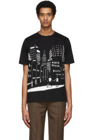 Paul Smith + Christoph Niemann - Black Night Scene Print T-Shirt