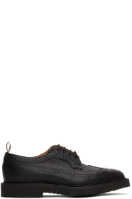 Thom Browne - Richelieus longwing noirs Classic