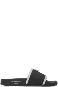 Thom Browne - Grey Rubber Pool Slides