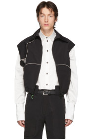 Boramy Viguier - Black Panelled Vest