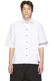 Boramy Viguier - Chemise à manches courtes en sergé blanche