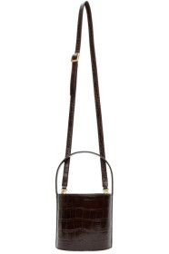 Staud - Brown Croc Bissett Bag