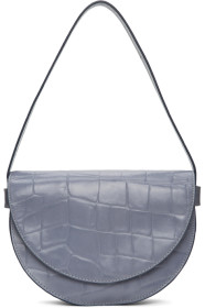 Staud - Blue Croc Amal Bag