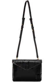Staud - Black Croc Holly Convertible Bag