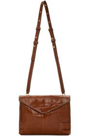Staud - Brown Croc Holly Convertible Bag
