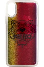 Kenzo - Multicolor Glitter Tiger Head iPhone X/XS Case