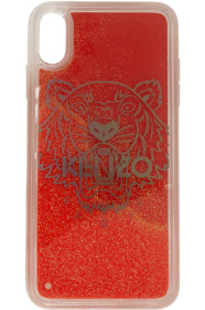 Kenzo - Red Glitter Tiger Head iPhone X/XS Case