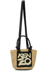 Kenzo - Beige Mini Kopakabana Basket Bag